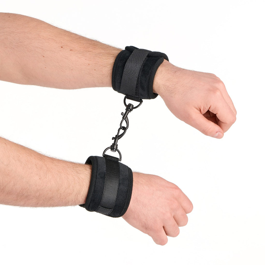 Me You Us Padded Velvet Wrist Cuffs