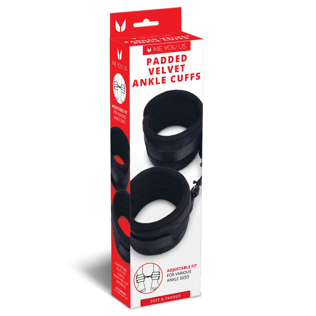 Me You Us Padded Velvet Ankle Cuffs