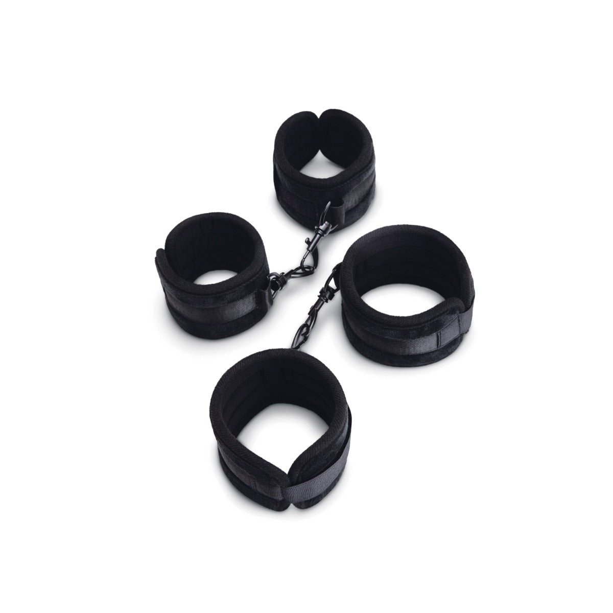 Me You Us Padded Velvet Wrist and Ankle Cuff Set