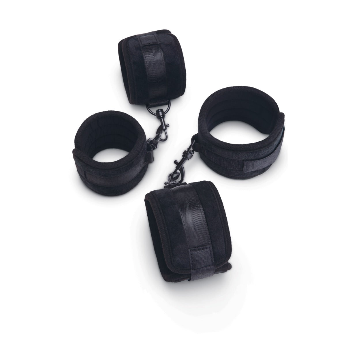 Me You Us Padded Velvet Wrist and Ankle Cuff Set