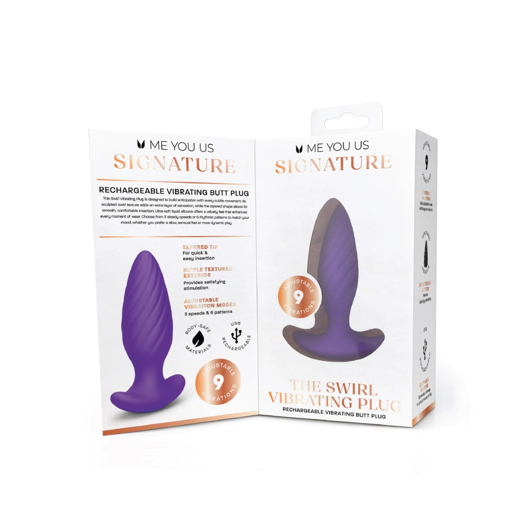 Me You Us Signature The Swirl Vibrating Plug