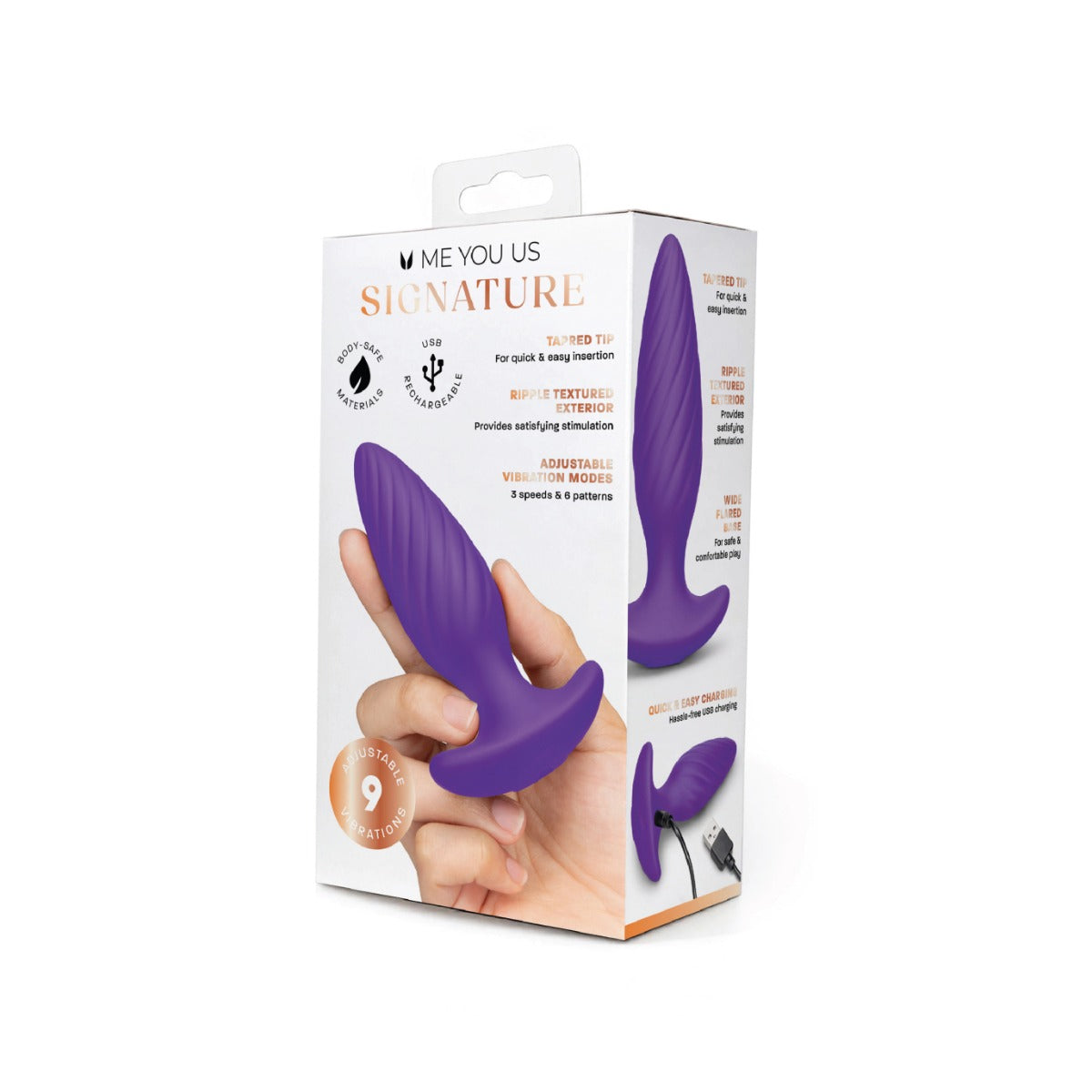 Me You Us Signature The Swirl Vibrating Plug