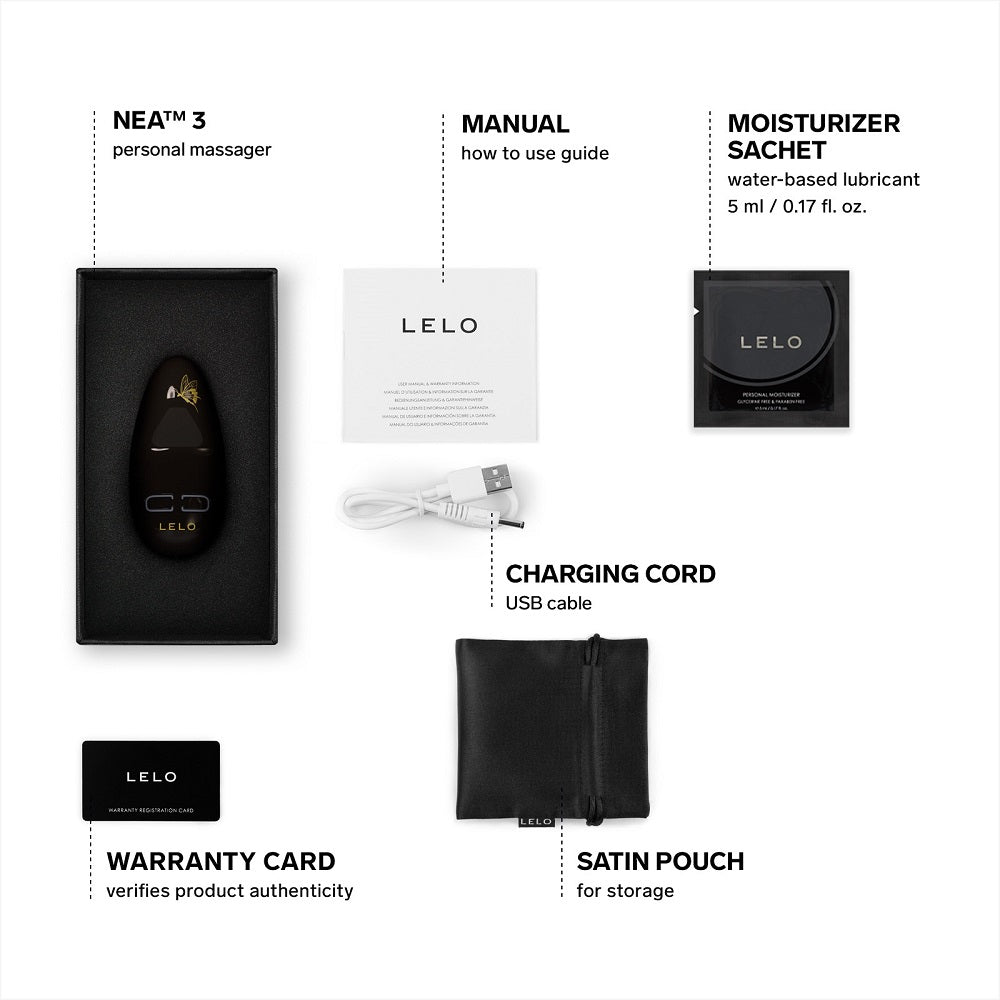 Nea 3 Clitoral Massager Black
