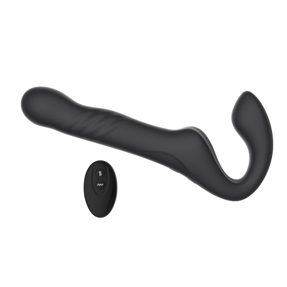 Surge Remote Thrusting & Vibrating Strapless Strap On