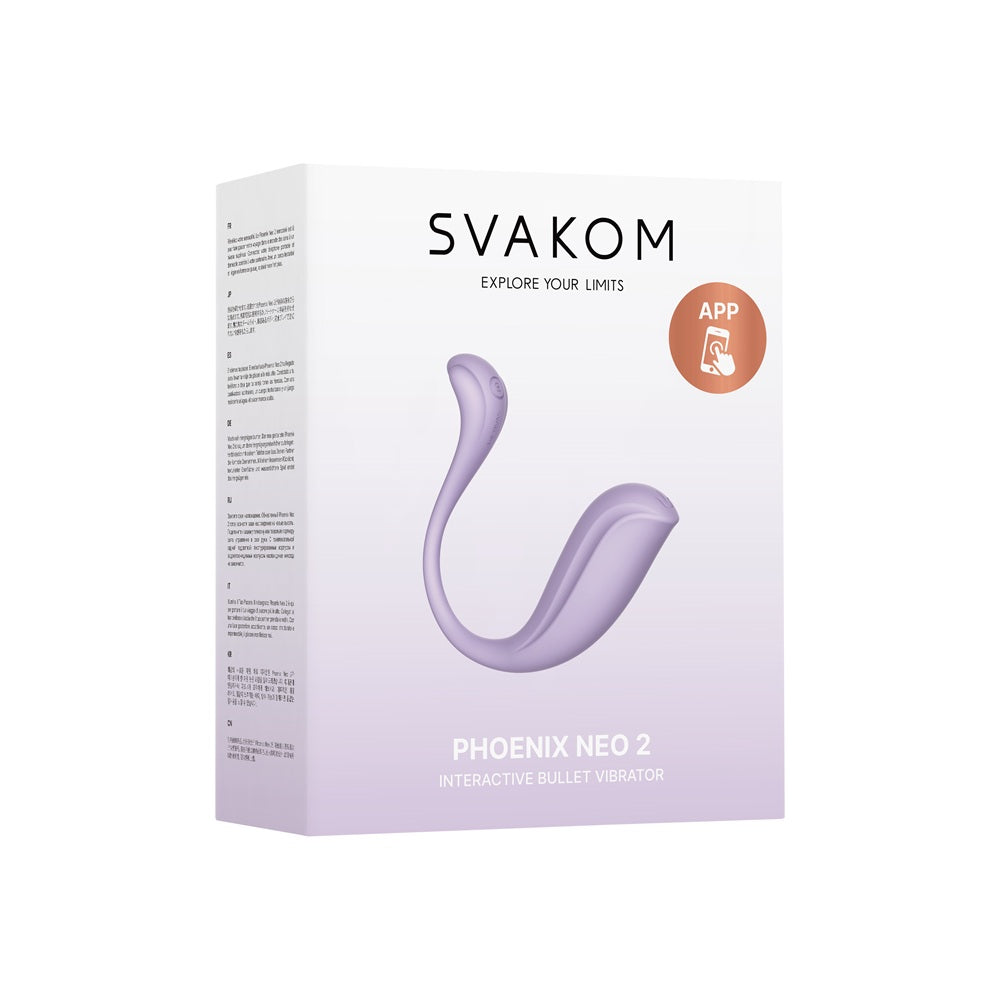 Phoenix Neo 2 Interactive App Controlled Vibrator Lilac