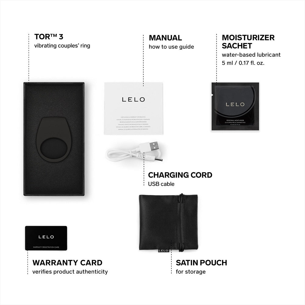Tor 3 App Controlled Cock Ring Black