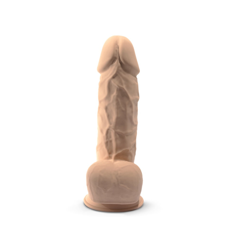 8.5 inch Remote Controlled Vibrating Girthy Silicone Dildo