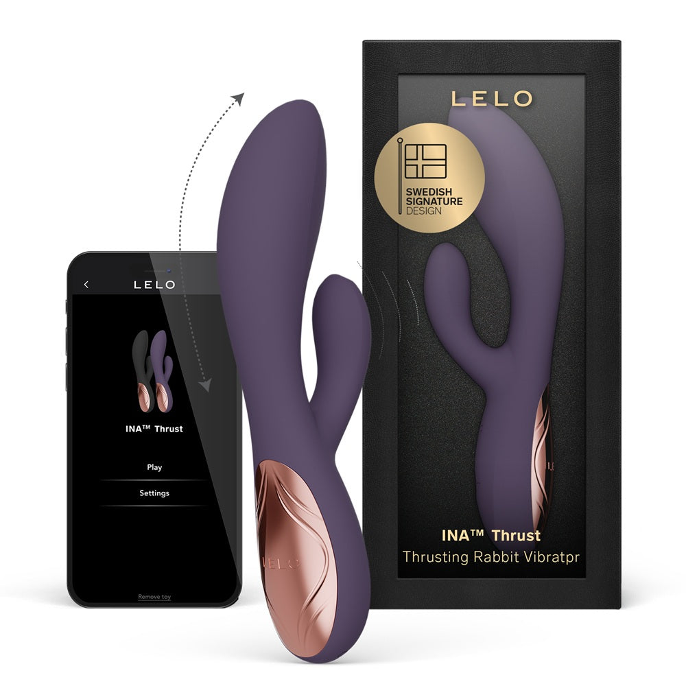 Ina Thrust Thrusting Rabbit Vibrator Purple Twilight