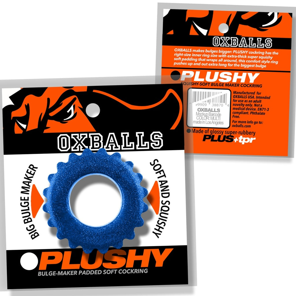Oxballs Plushy Single Ring Blue Fire