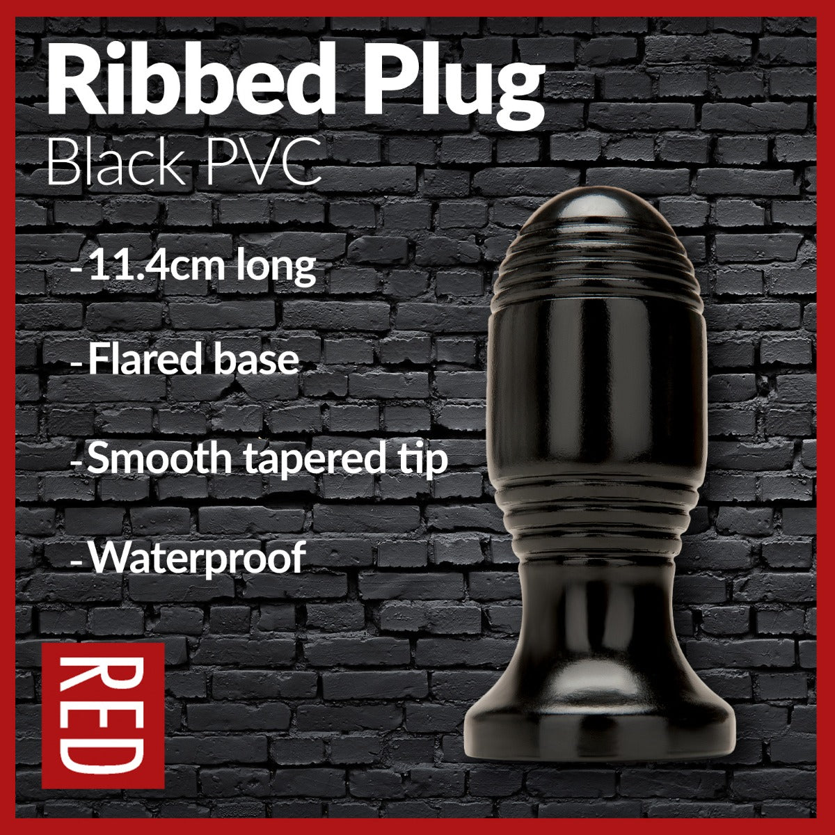 Prowler RED Ribbed Plug