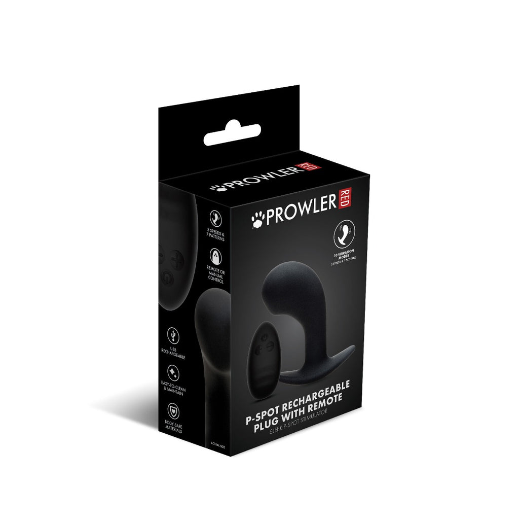 Prowler RED P-Spot Rechargeable Butt Plug With Remote