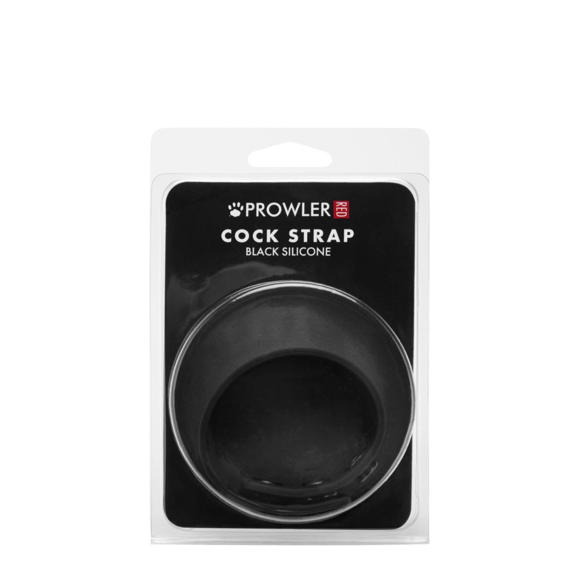 Prowler RED Black Silicone Cock Strap