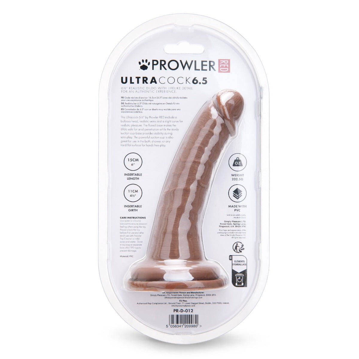 Prowler RED Ultra Cock 6.5 Dildo - Caramel