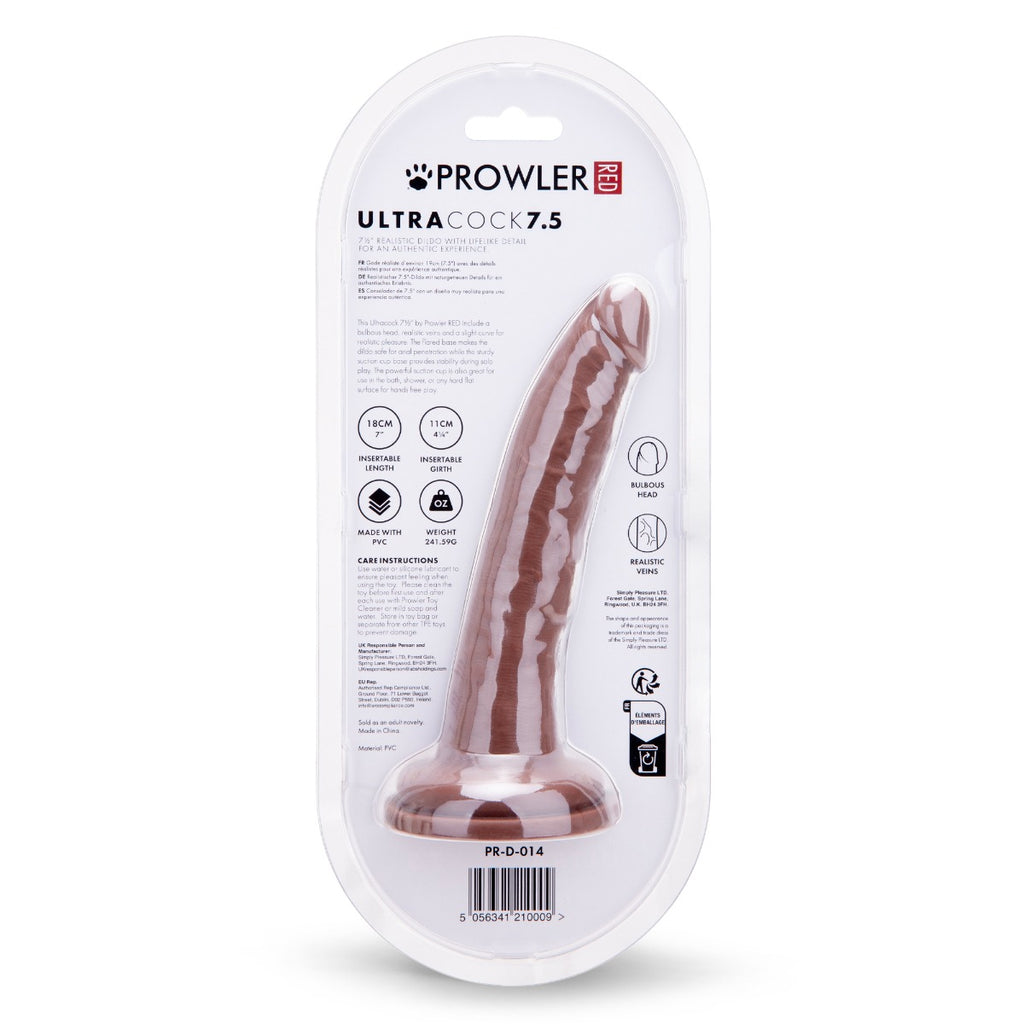 Prowler RED Ultra Cock 7.5 Dildo - Caramel
