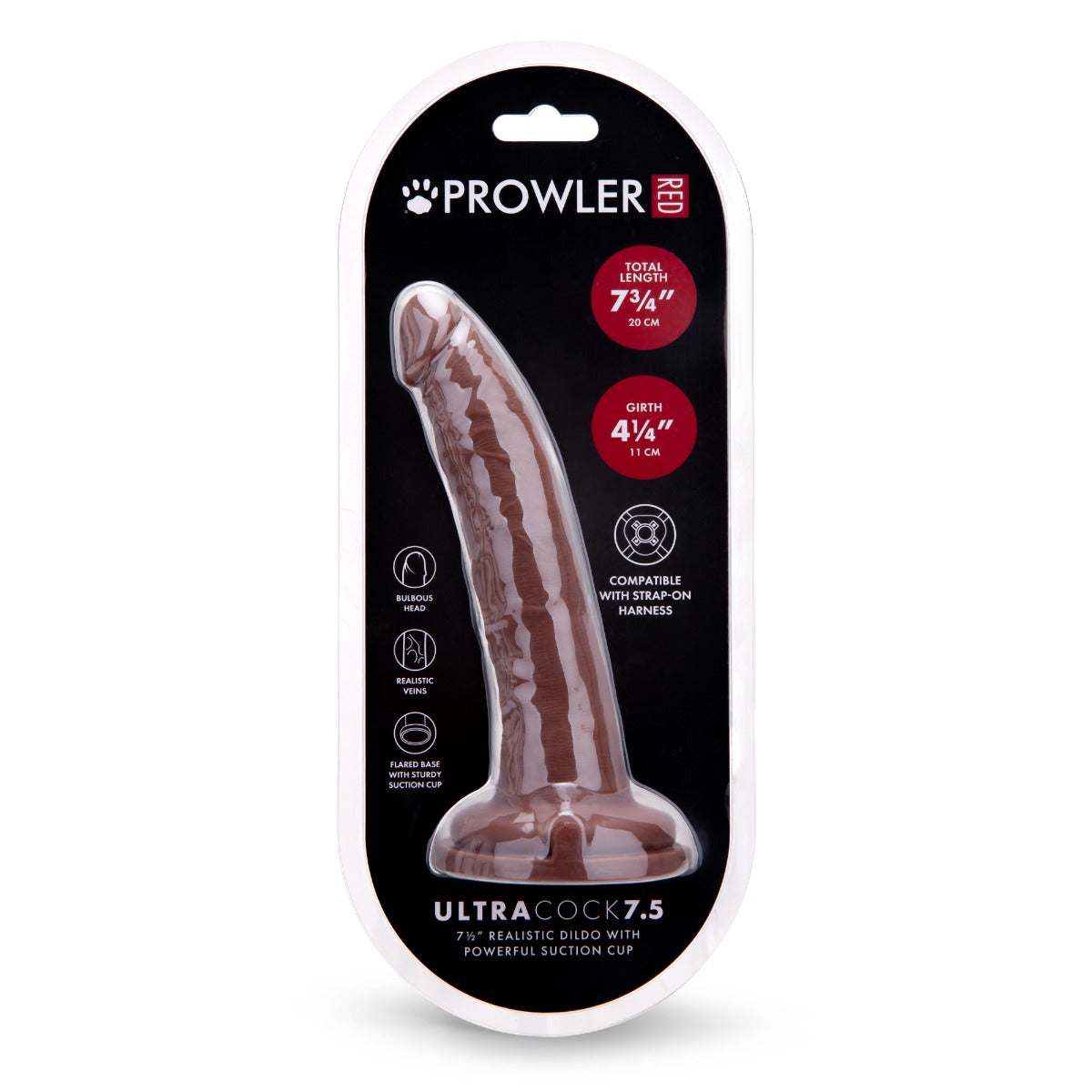 Prowler RED Ultra Cock 7.5 Dildo - Caramel
