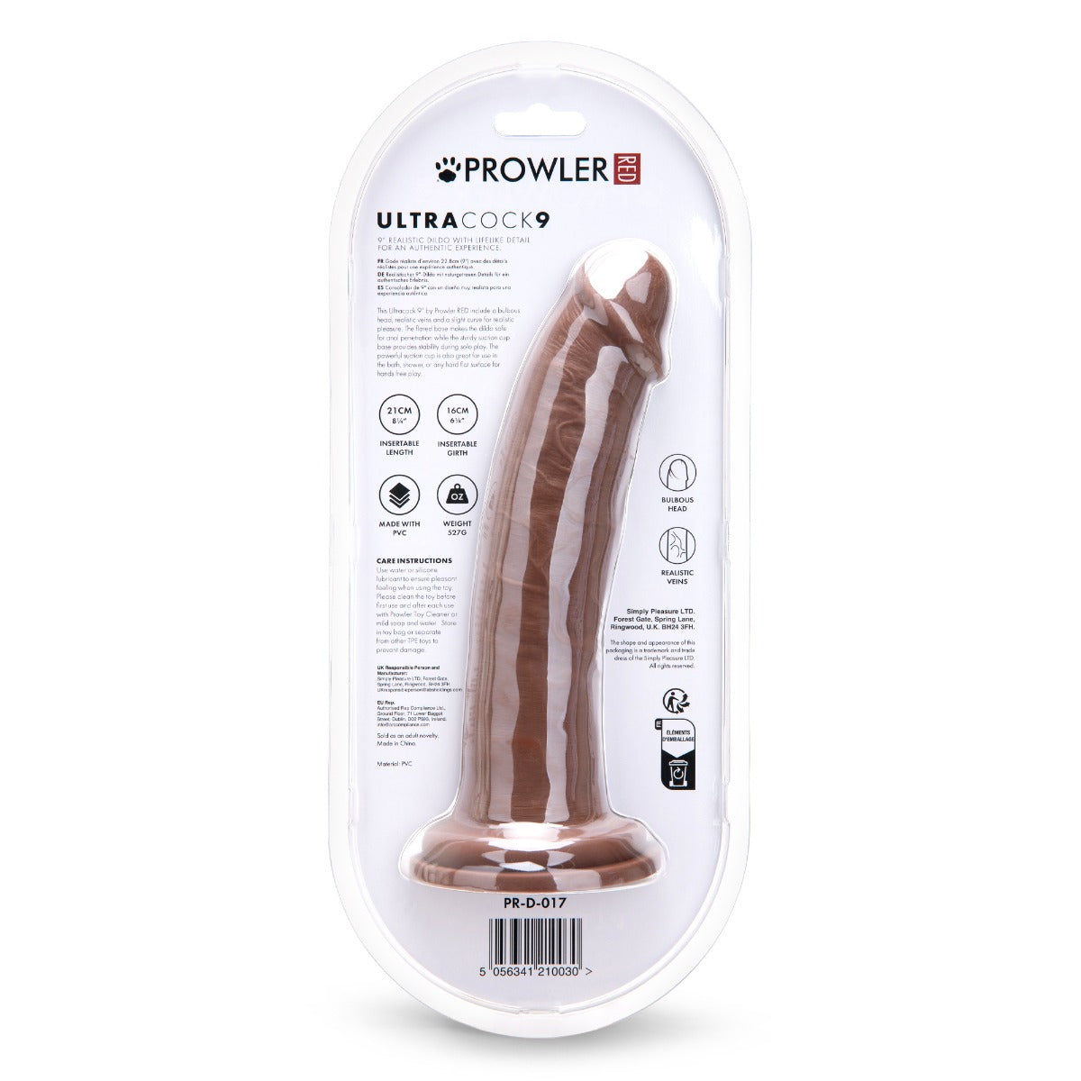 Prowler RED Ultra Cock 9 Dildo - Caramel