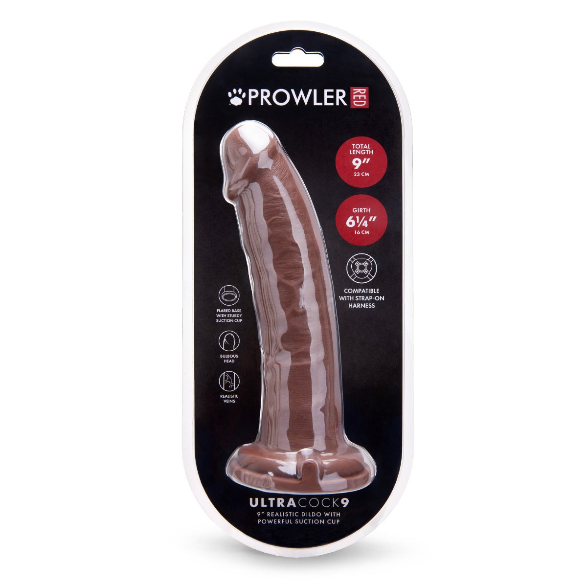 Prowler RED Ultra Cock 9 Dildo - Caramel