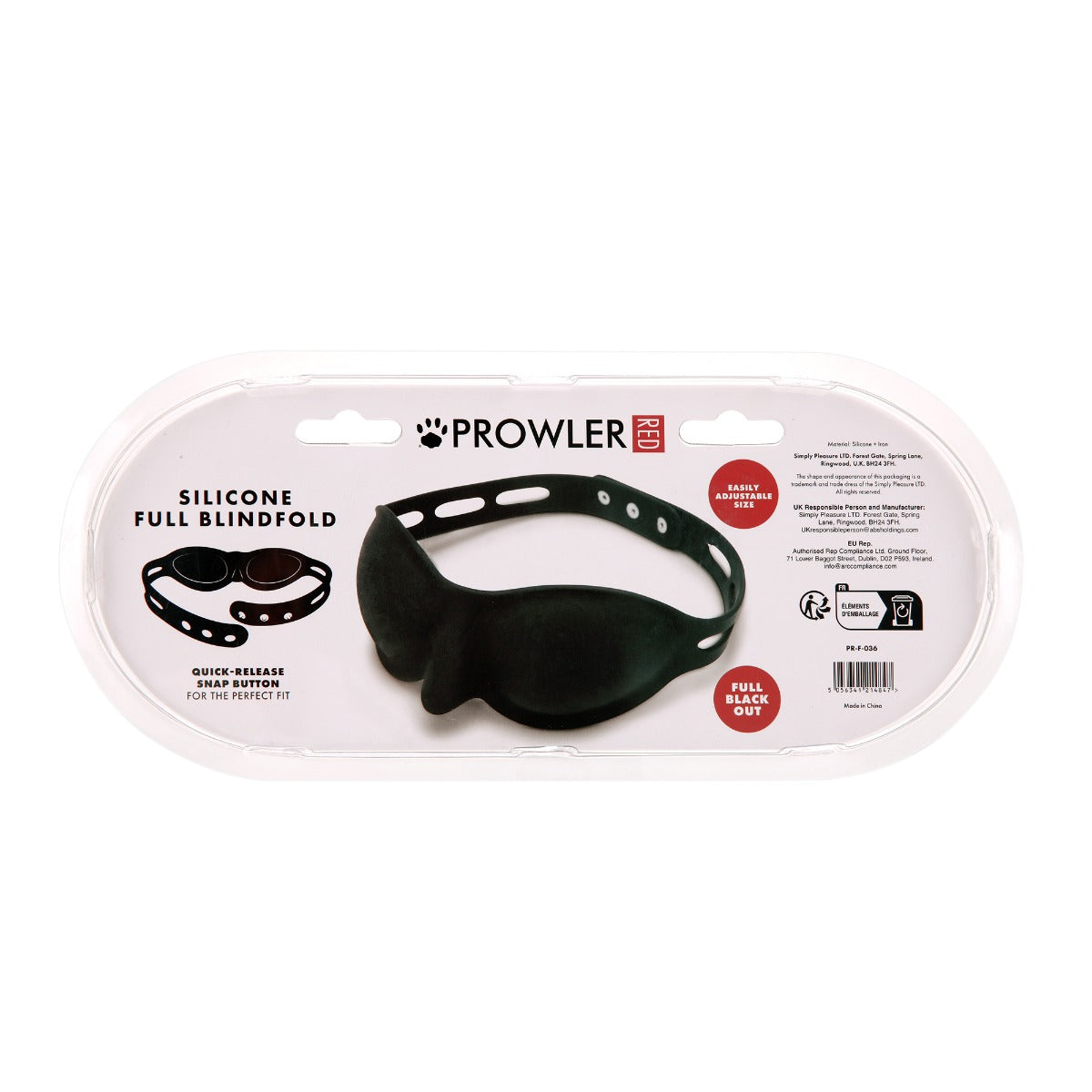 Prowler RED Silicone Full Blindfold