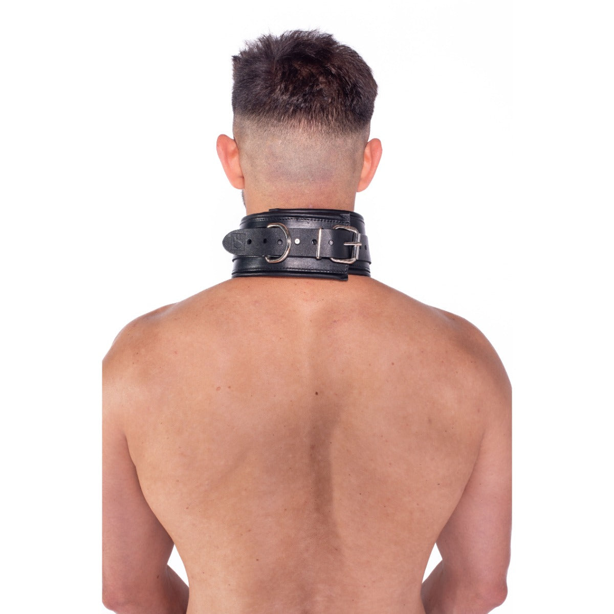Prowler RED Leather Lockable Collar SM