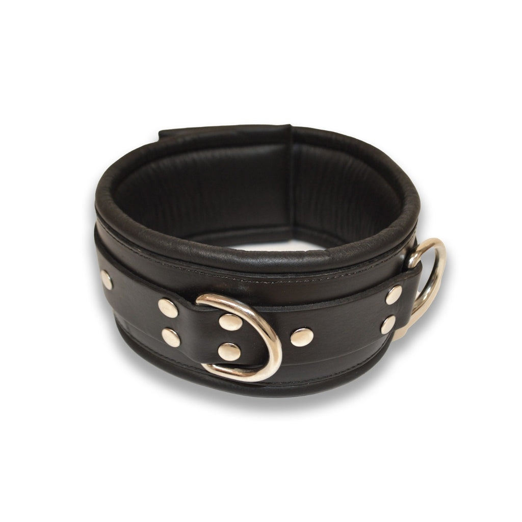 Prowler RED Leather Lockable Collar SM