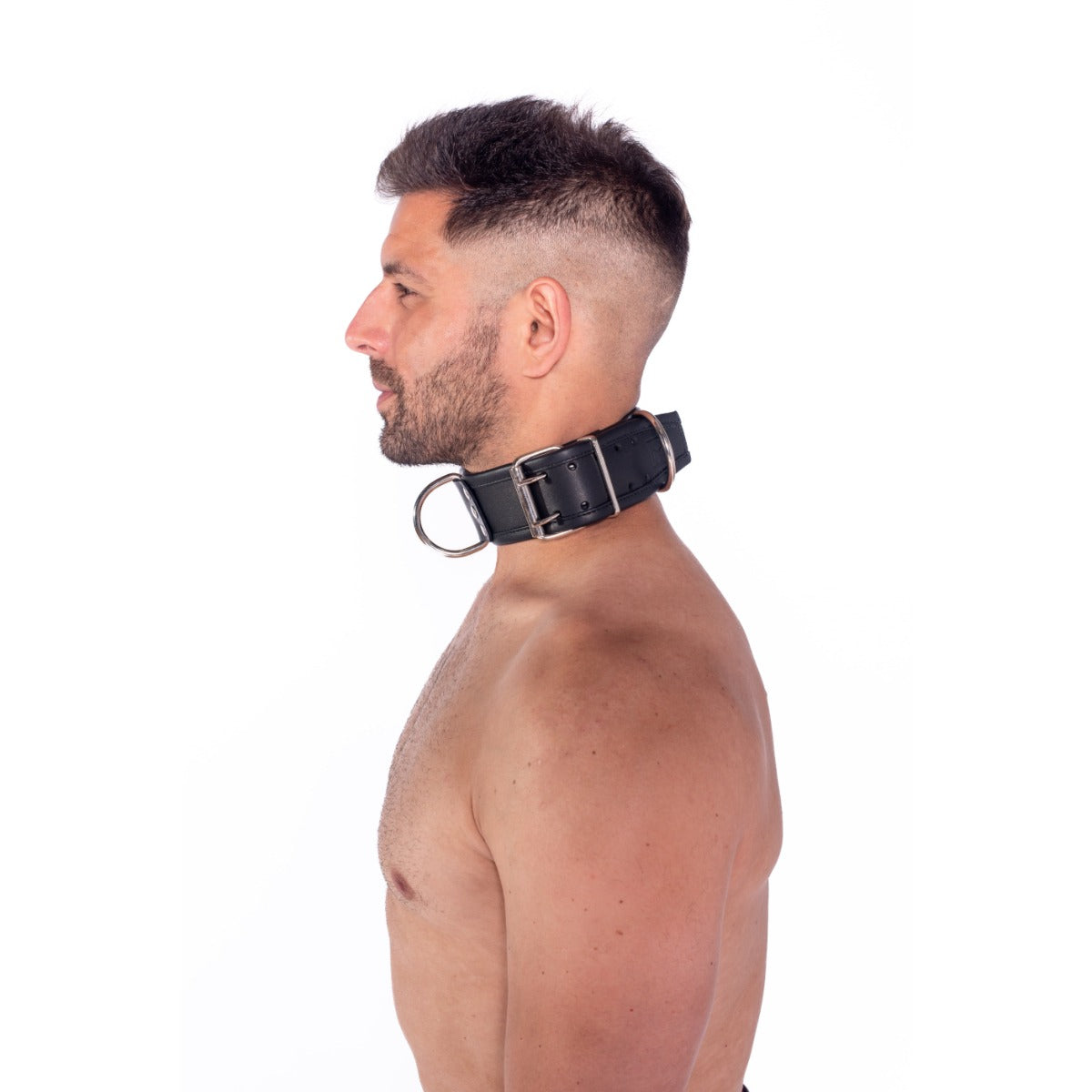 Prowler RED Leather Collar SM