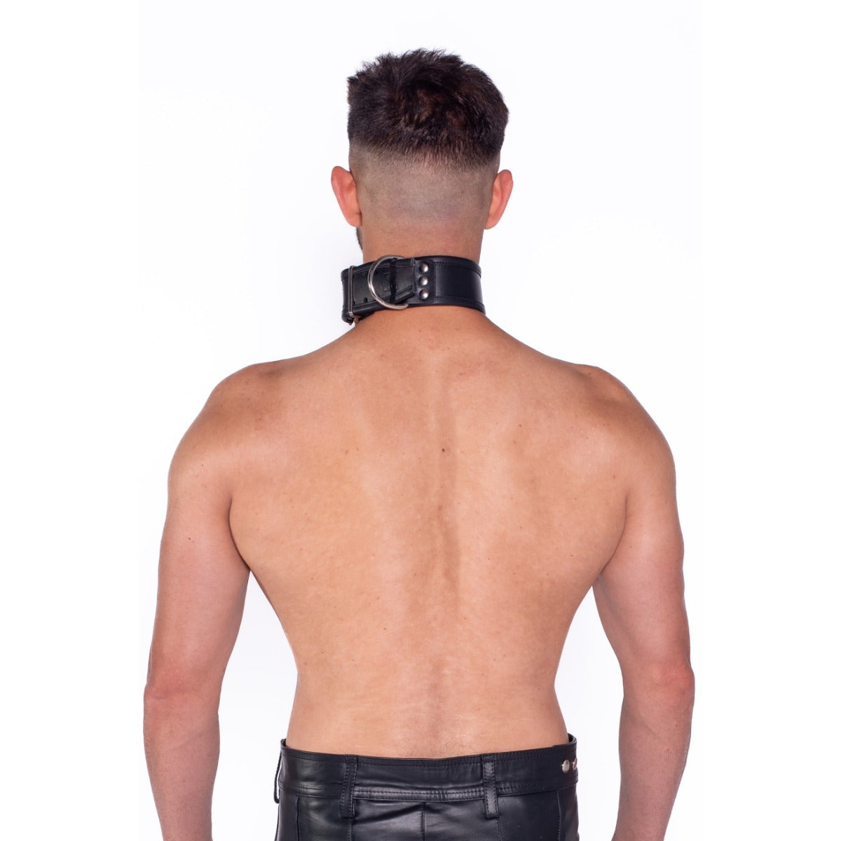 Prowler RED Leather Collar SM