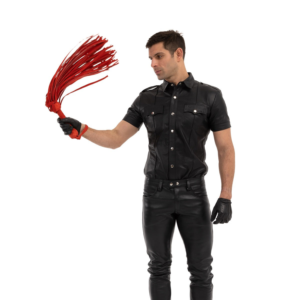 Prowler RED Leather Suede Flogger Red