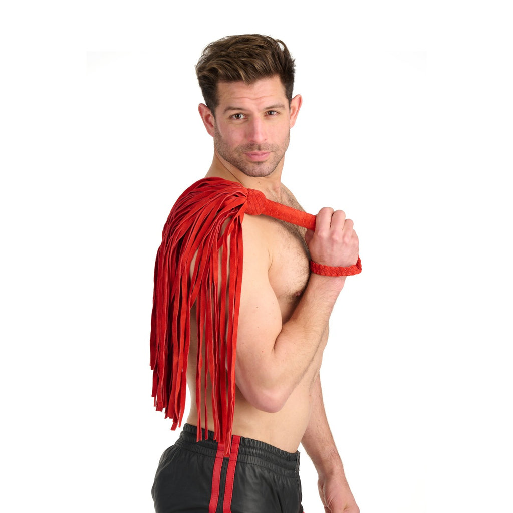 Prowler RED Leather Suede Flogger Red