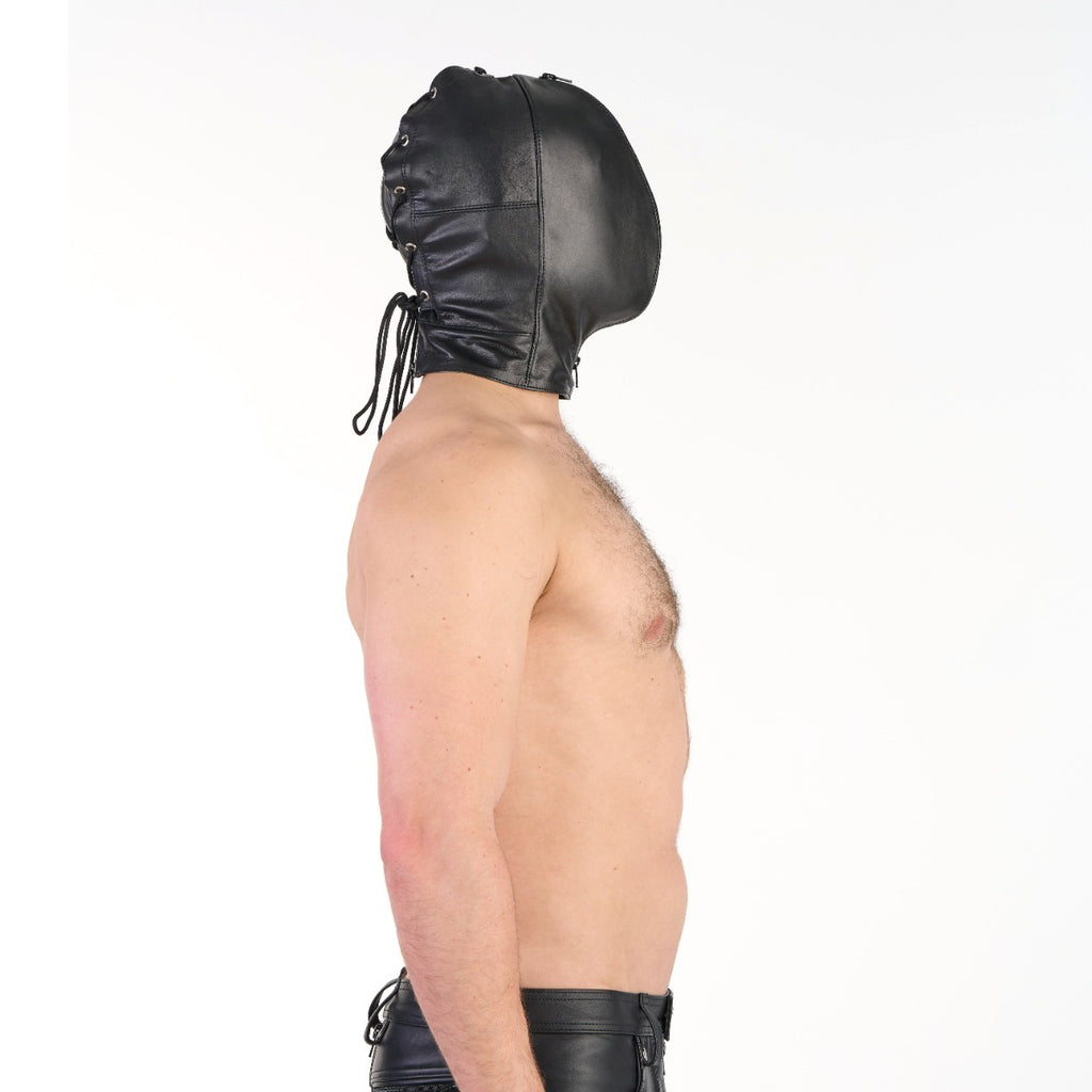 Prowler RED Leather Double Hood with Front Zipper