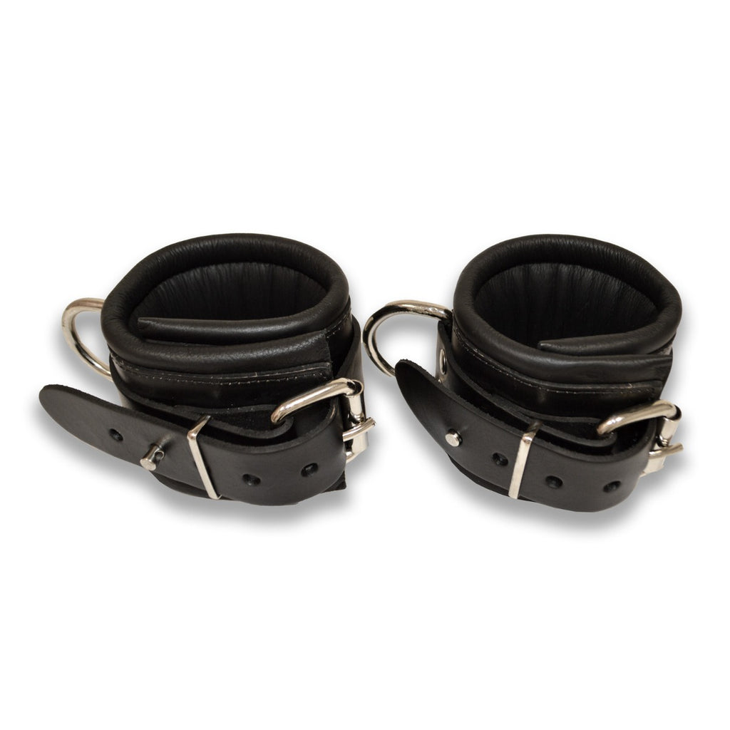 Prowler RED Leather Lockable Wrist Restraints SM