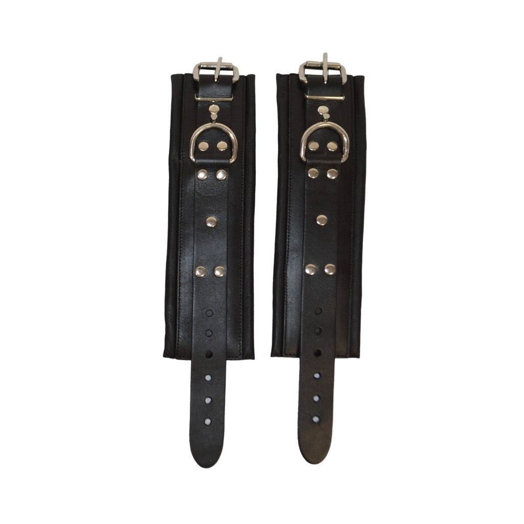 Prowler RED Leather Lockable Wrist Restraints SM