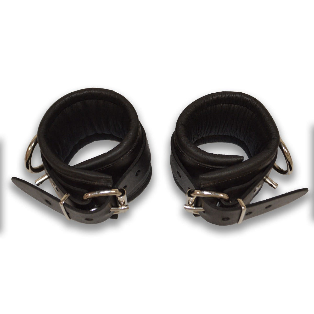Prowler RED Leather Lockable Ankle Restraints SM