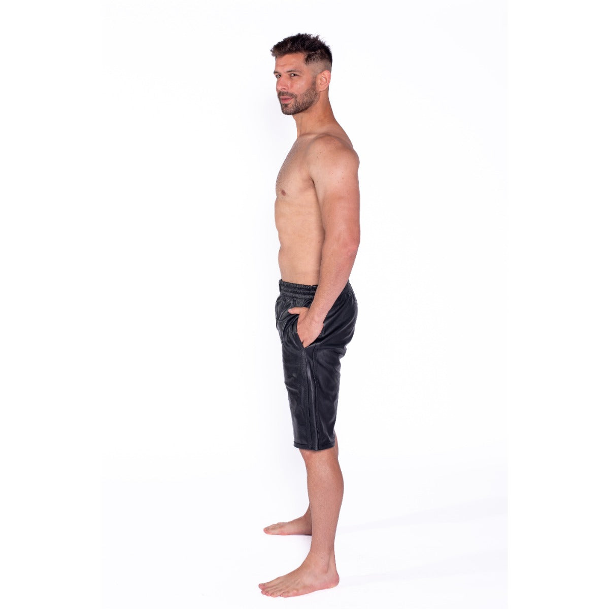 Prowler RED Leather Long Sports Shorts 30 to 32inch Waist