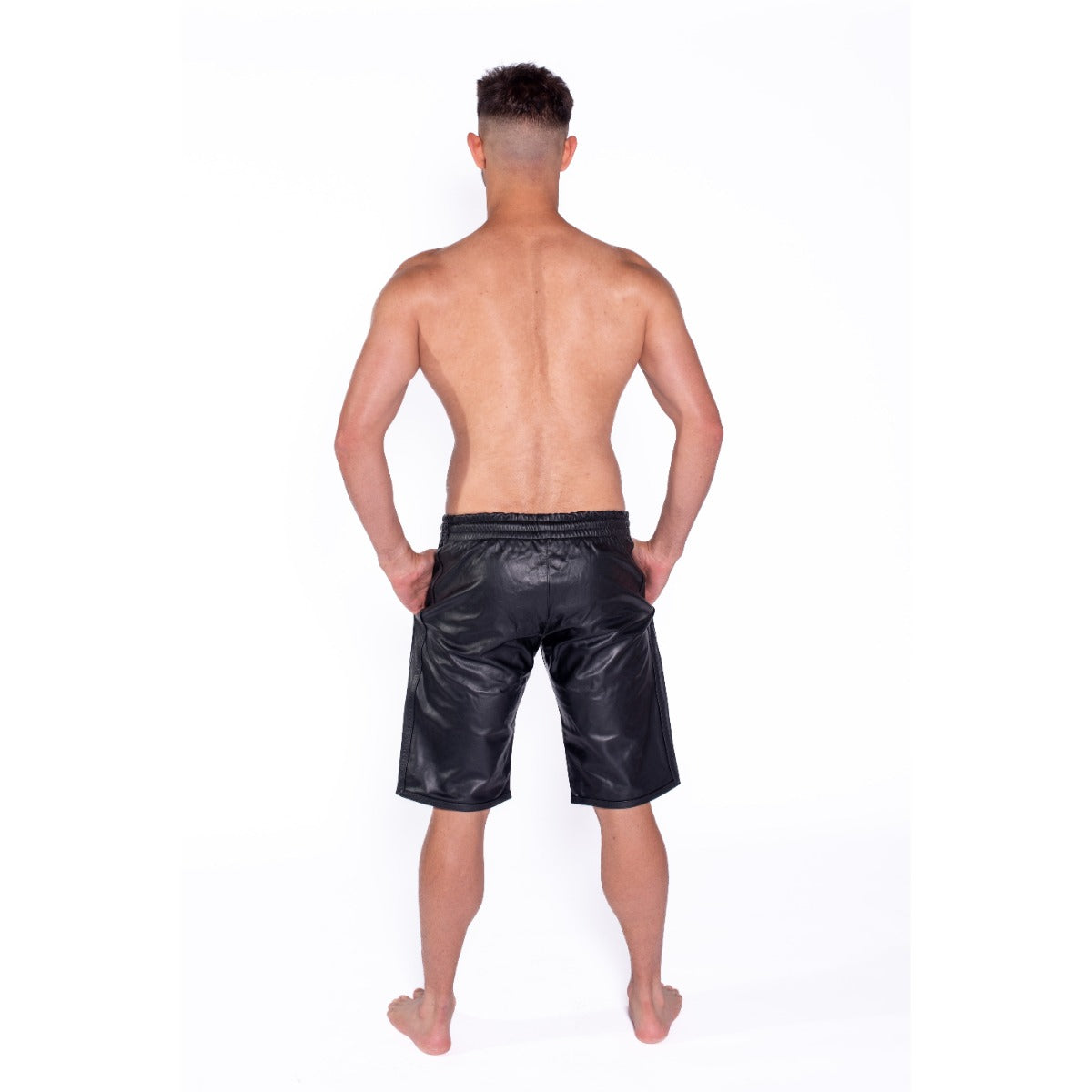 Prowler RED Leather Long Sports Shorts 36 to 38 Waist