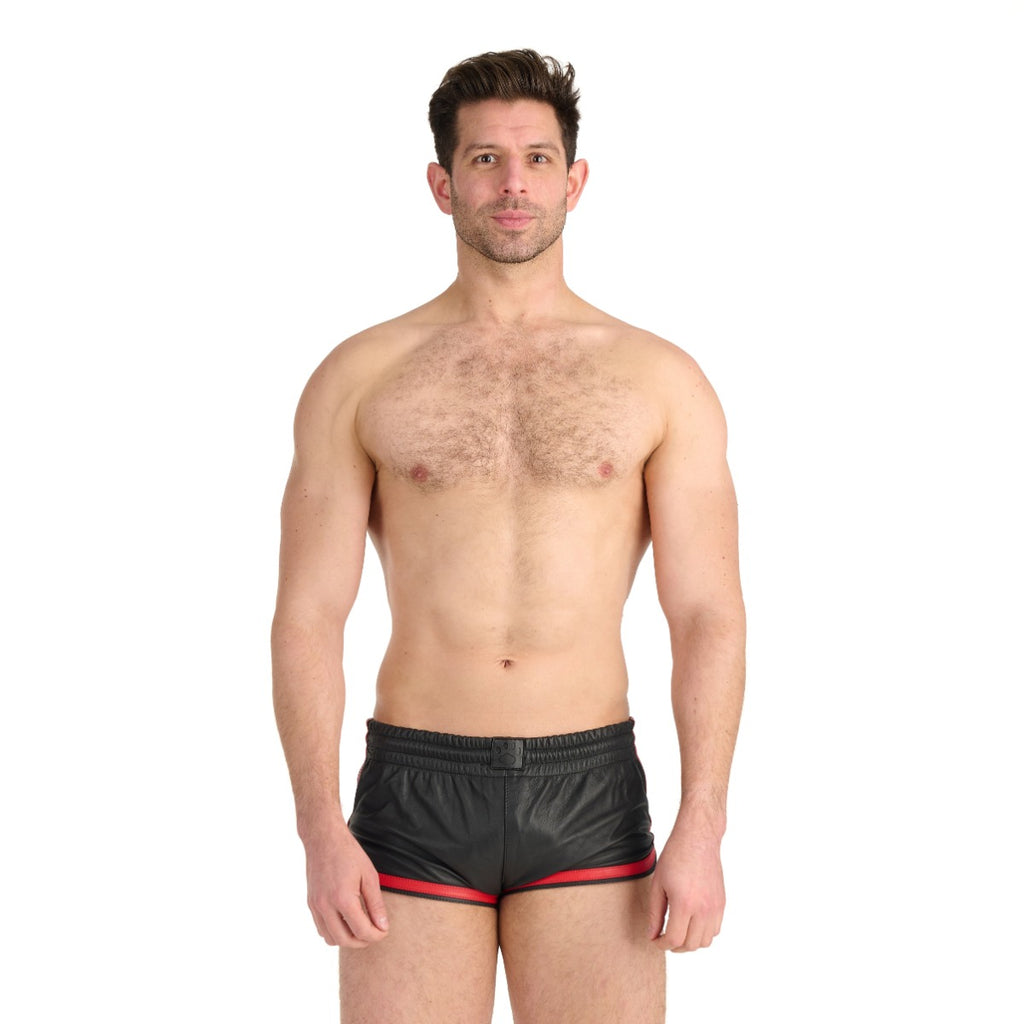 Prowler RED Leather Sports Shorts