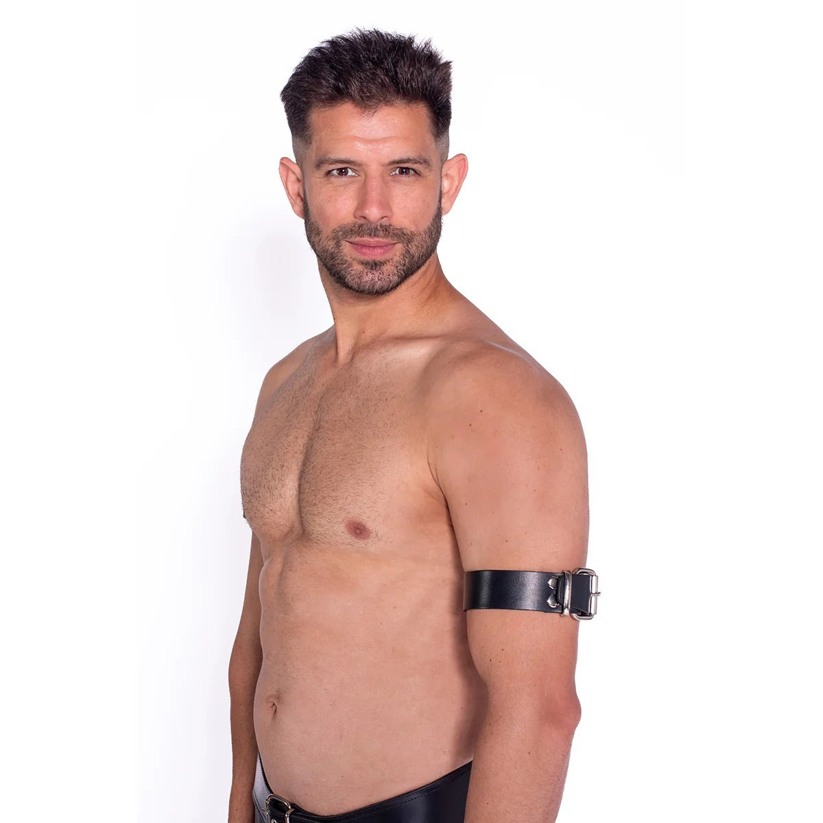 Prowler RED Leather Buckle Bicep Band