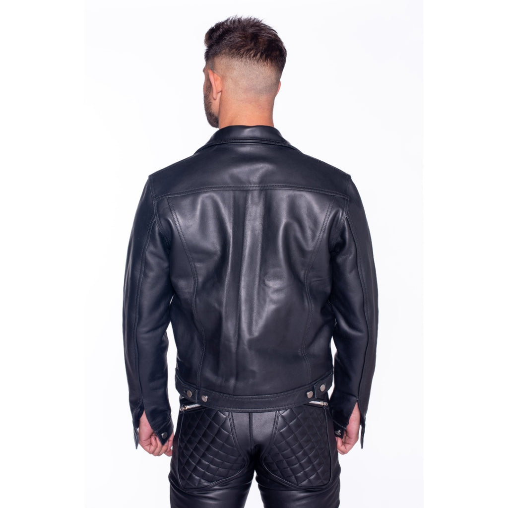 Prowler RED Leather Truker Jacket