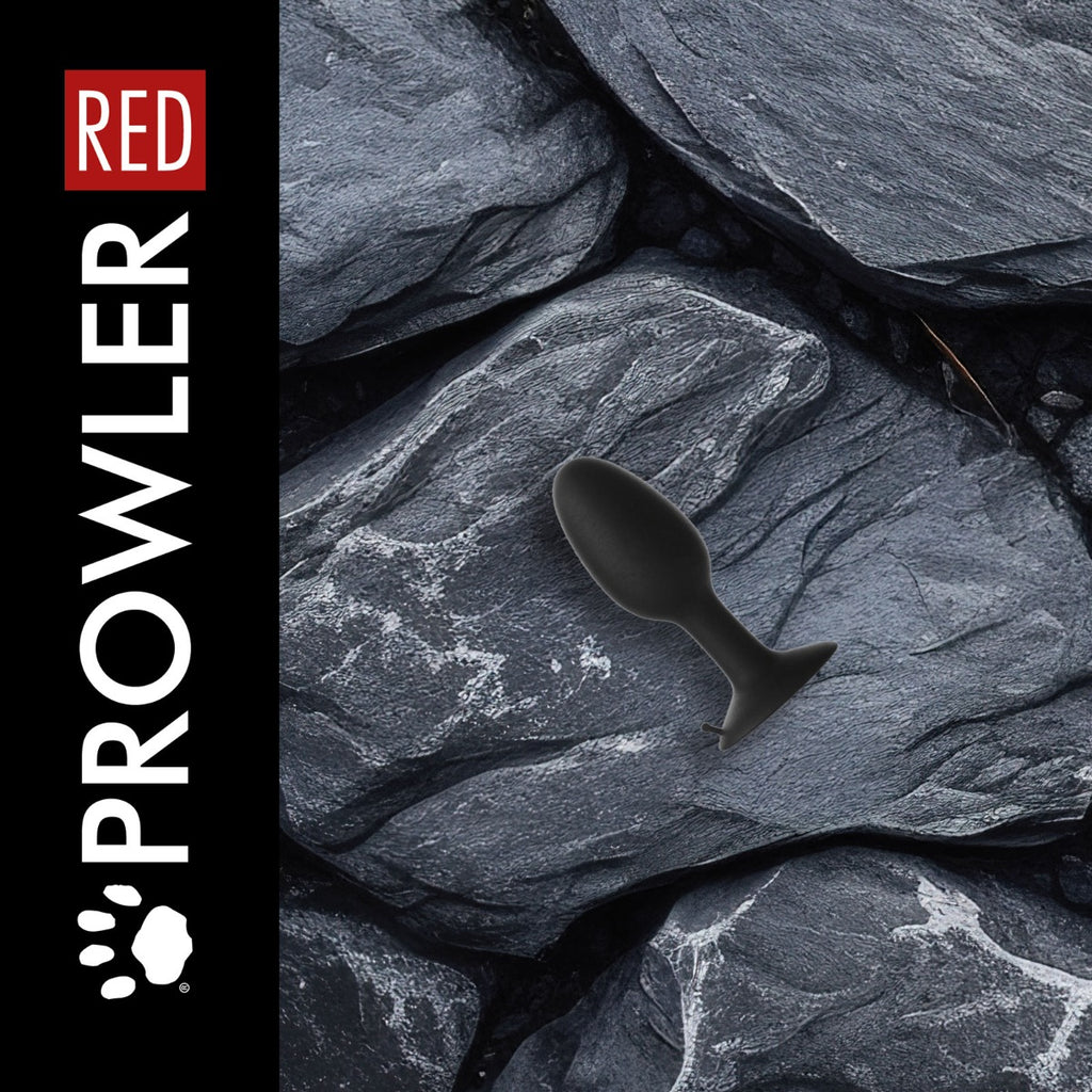 Prowler RED Small Weighted Butt Plug Black