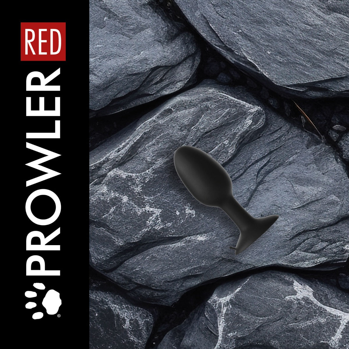 Prowler RED Medium Weighted Butt Plug Black