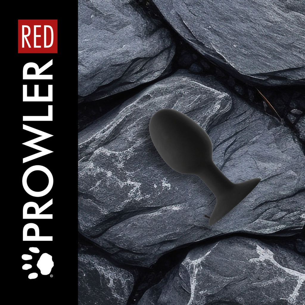 Prowler RED Large Weighted Butt Plug Black