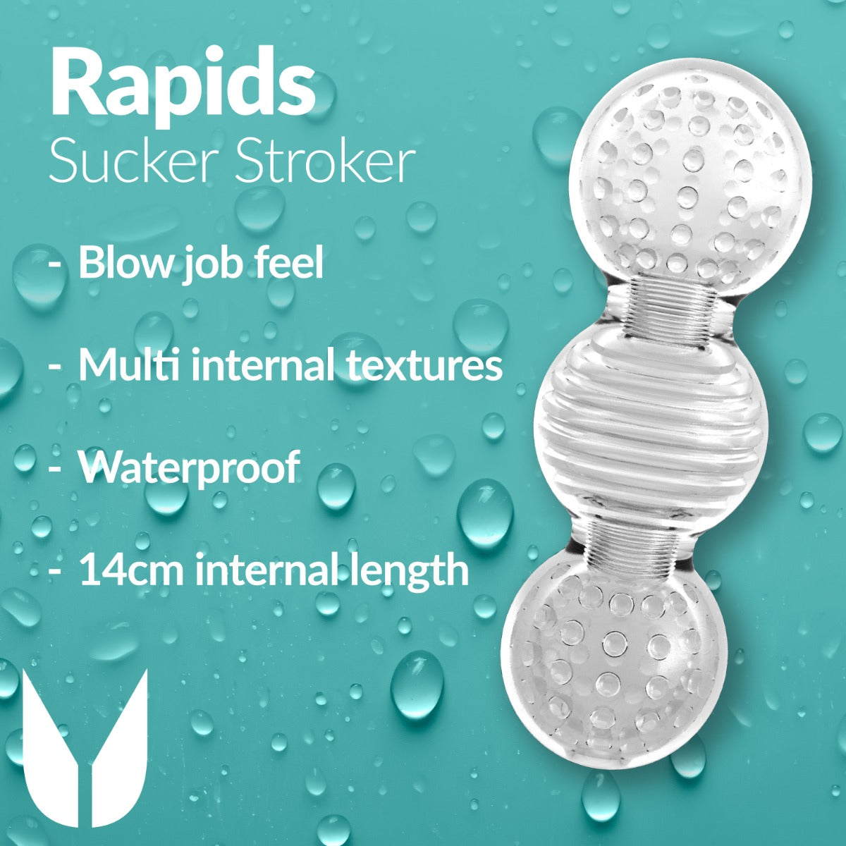 Me You Us Rapids Sucker Stroker Male Masturbator Transparent