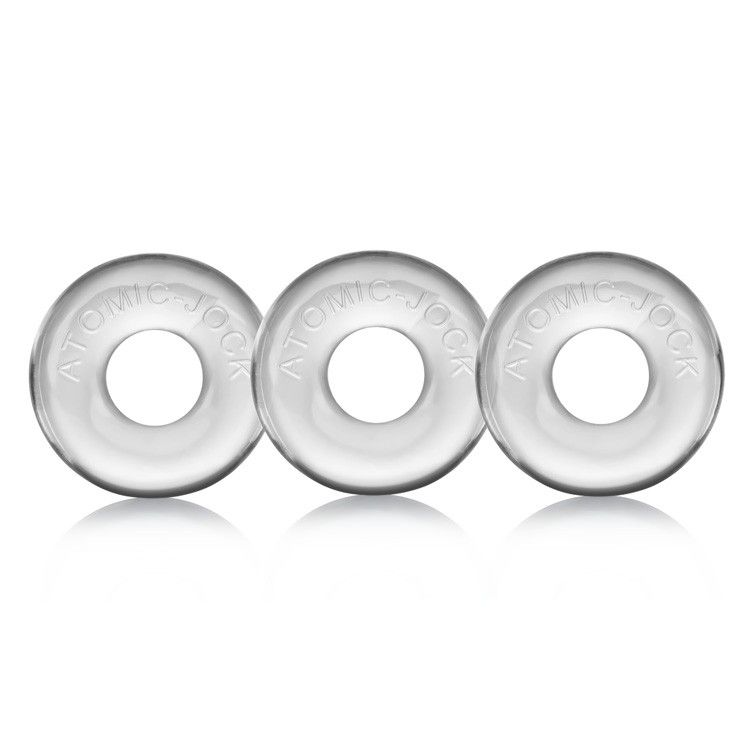 Oxballs Ringer 3-pack of DO-NUT-1 Clear