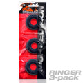 Oxballs Ringer Cockring 3-Pack - Plus + Silicone Special Edition Night