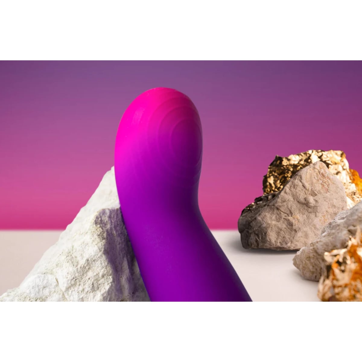 Rocks Off Glo-Girl G-Spot Vibrator Purple Pink