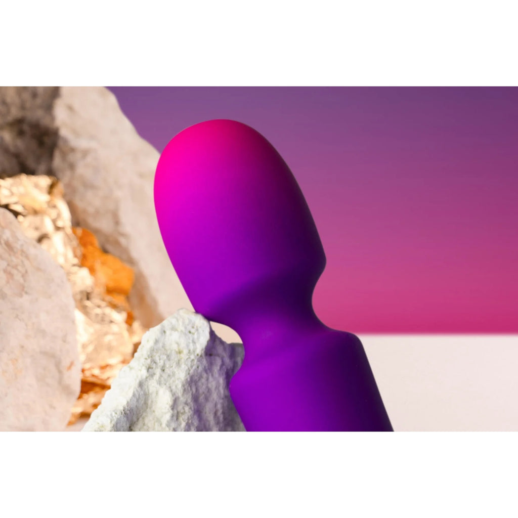 Rocks Off Glo-Girl Wand Vibrator Purple Pink