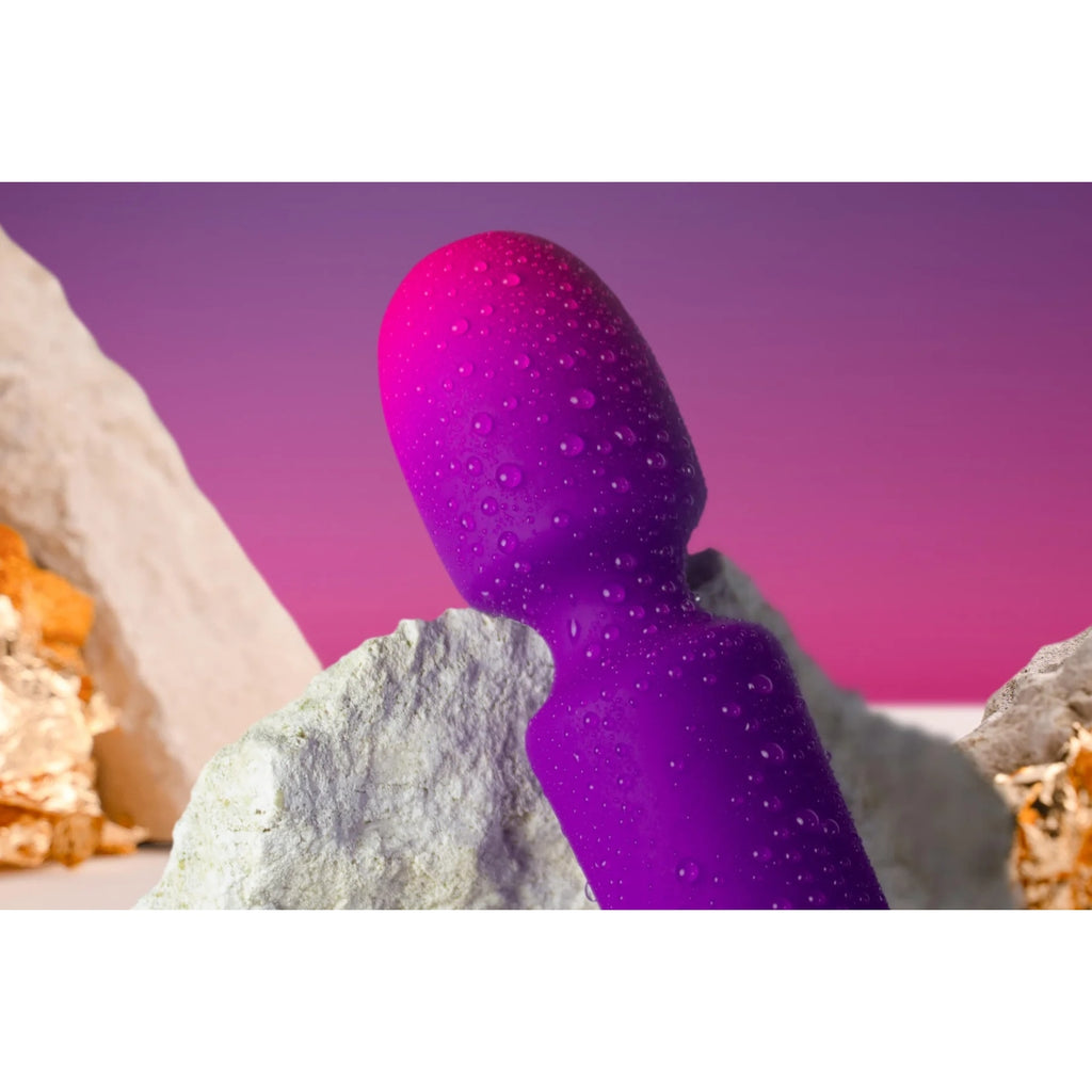 Rocks Off Glo-Girl Wand Vibrator Purple Pink