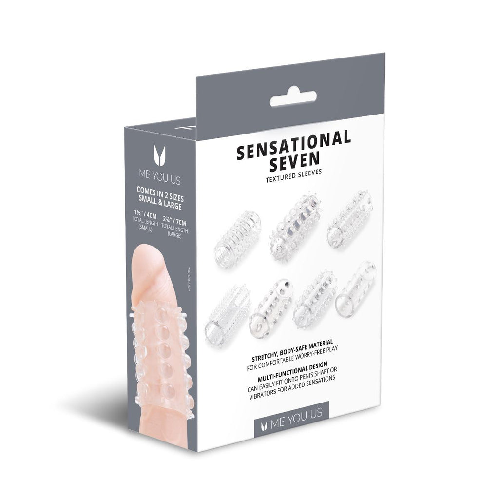 Me You Us Sensational Seven Textured Sleeves Transparent Small