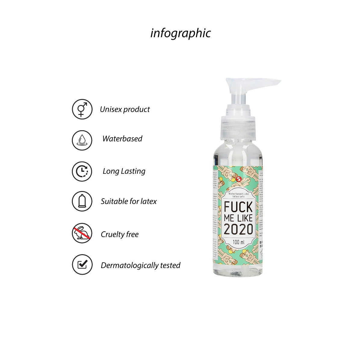 S Line Fuck Me Like 2020 Water Based Lubricant 100 ml