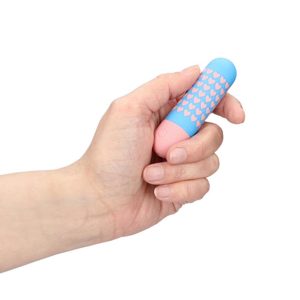 S-Line Heart To Get Bullet Vibrator Blue Pink