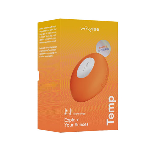 We-Vibe Temp Lay On Clitoral Warming Vibrator Tangerine